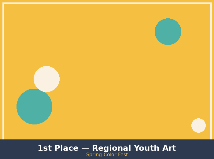 First place student painting, Spring Color Fest